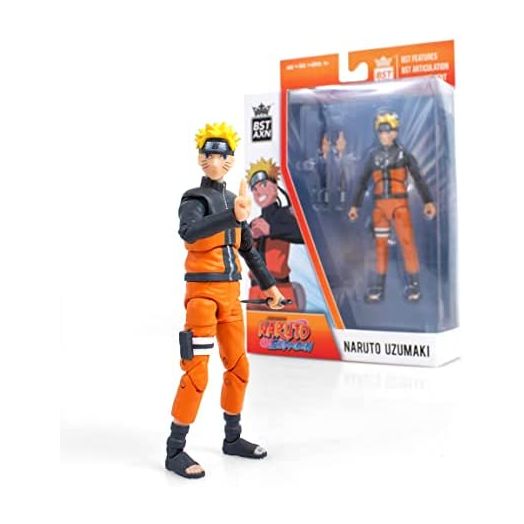 The Loyal Subjects BST AXN Anime Action Figures Naruto Uzumaki, Multi-Colored