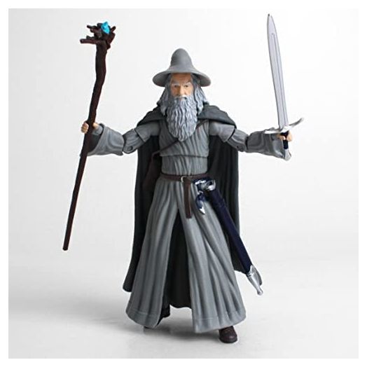 The Loyal Subjects The Lord of The Rings Gandalf BST AXN 5" Action Figure with Accessories