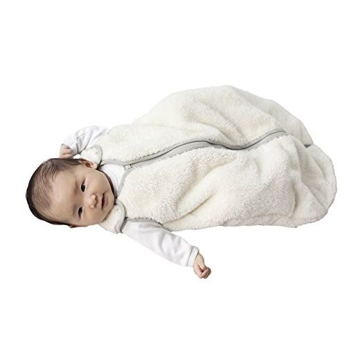 baby deedee Sleep Nest Teddy Sleeping Bag, Ivory, (Medium 6-18 Months)