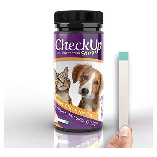 KIT4CAT CheckUp Glucose Urine Testing Strips for Cats and Dogs - Detection of Diabetes x 50