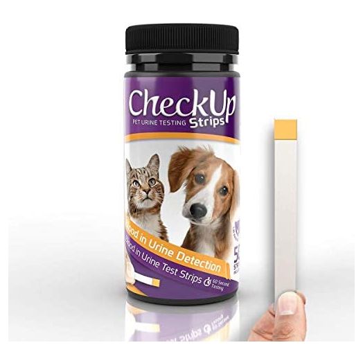 KIT4CAT CheckUp Blood in The Urine Testing Strips for Cats and Dogs - Detection of Blood in The Urine x 50