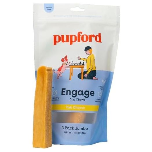 Pupford Yak Cheese Himalayan Dog Chews | for Aggressive Chewers | Durable & Long-Lasting Chews for Teething Puppies & Dogs Simple, Natural Ingredients, Low Calorie, Delicious Treat