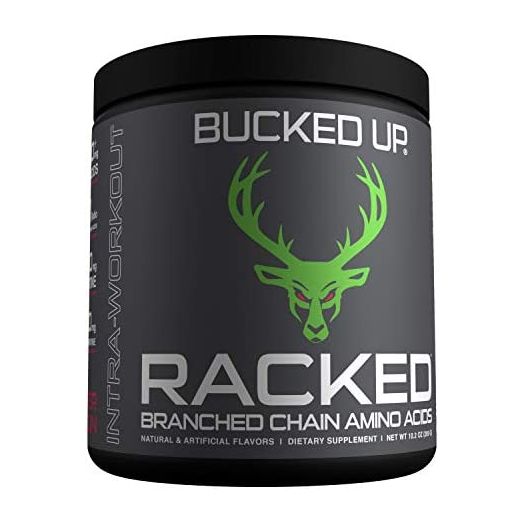 Bucked Up- BCAA RACKED™ Branch Chained Amino Acids | L-Carnitine, Acetyl L-Carnitine, GBB | Post Workout Recovery, Protein Synthesis, Lean Muscle "BCAAs That You Can Feel!" 30 Servings (Watermelon)