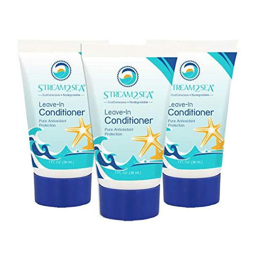 Leave In Conditioner Detangles & Replenish Hair Moisturizer Natural Reef Safe Formula For Dry and Damaged Hair (Pack of 3)