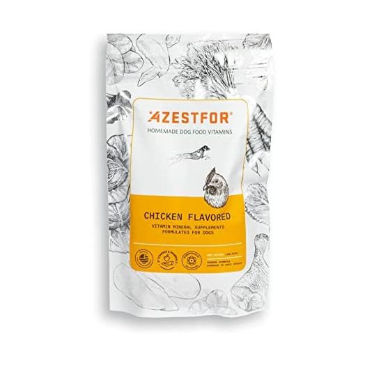 Azestfor Homemade Dog Food Supplement Dog Vitamins Made in USA Add to Holistic Whole Food Diets Raw BARF All Breeds Puppy Adult 16oz Powder