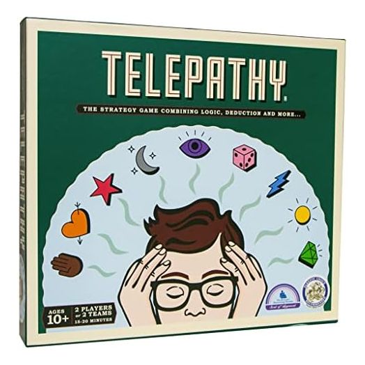 Telepathy® Board Game - Award-Winning Strategy Board Game of Memory, Logic and Deduction for Kids, Adults and Families - 2 Person or Teams - Ages 10+
