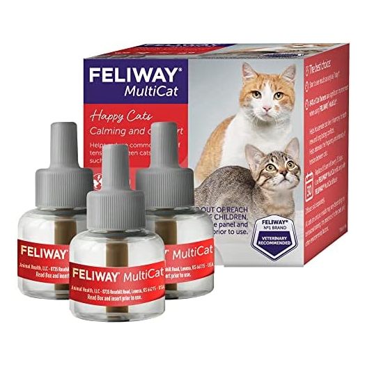 FELIWAY MultiCat Calming Pheromone, 30 Day Refill - 3 Pack