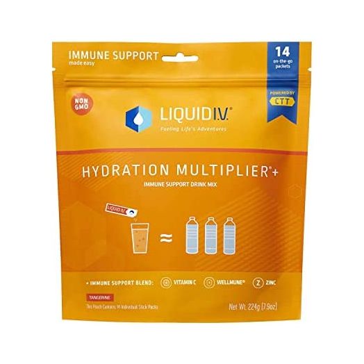 Liquid I.V. Hydration Multiplier+ Immune Support Drink Mix - Tangerine - 14 Stick Packs