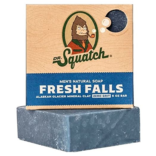 Dr. Squatch All Natural Bar Soap for Men with Zero Grit, Fresh Falls