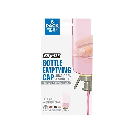 Flip-It! Bottle Emptying Kit (6 Pack, Pastel Color Edition)