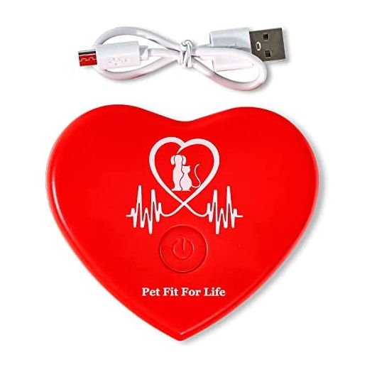 Pet Fit For Life Rechargeable Heartbeat Simulator with USB Pet Anxiety Relief and Calming Aid for Your Cat Kitten Dog and Puppy