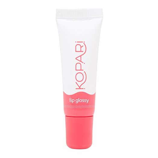 Kopari Coconut Lip Glossy - Clear - Hydrating and Moisturizing Coconut Oil, Vitamin E and Shea Butter Lip Gloss With 100% Organic Coconut Oil, Non GMO, Vegan Sulfate Free 0.35 Oz