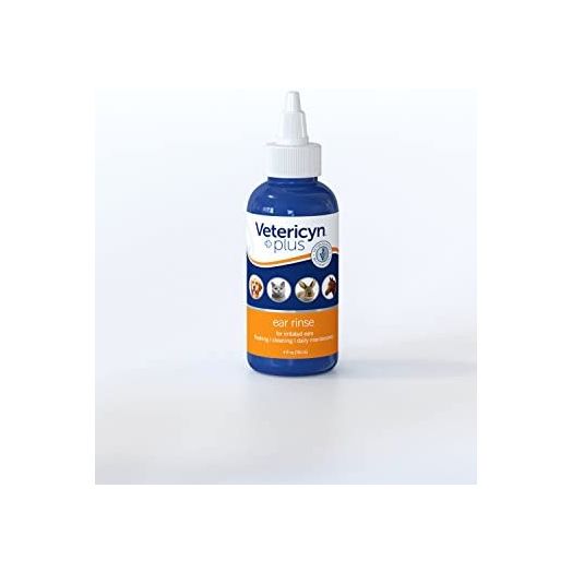 Vetericyn Plus All Animal Ear Rinse Liquid, 4-ounce Drops