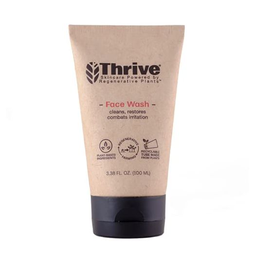 THRIVE Natural Face Wash Gel for Men & Women – Daily Facial Cleanser with Anti-Oxidants & Unique Premium Natural Ingredients for Healthier Skin Care – Vegan & Made in USA – Women & Mens Face Wash
