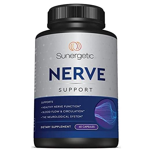 Premium Nerve Support Supplement – with Alpha Lipoic Acid (ALA) 600 mg, Acetyl-L-Carnitine (ALC) & Benfotiamine - Nerve Support Formula for Healthy Circulation, Feet, Hands & Toes - 60 Capsules