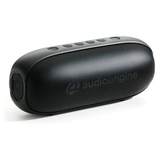 Audioengine 512 Portable Bluetooth Speaker | Outdoor Music System | Wireless Speakers Bluetooth, 20W Powered Portable Speaker, 100 Ft Wireless Range, 12 Hour Battery Life (Black)