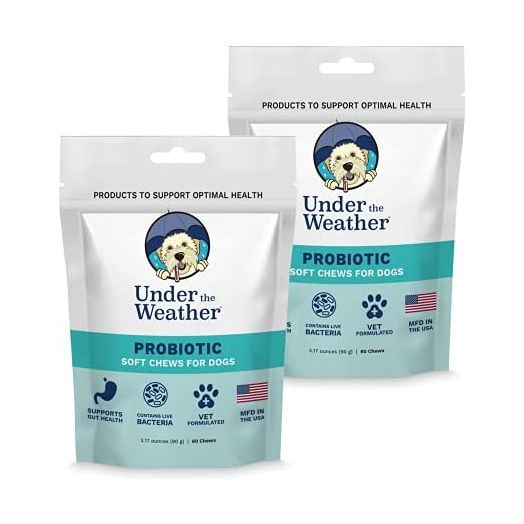 Under the Weather Pet Soft Dog Chew Supplements for Calming and Probiotics | Supports Relaxation and Normal Emotional Balance in Dogs