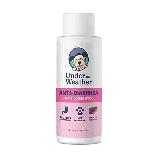 Under the Weather Anti-Diarrhea Liquid for Dogs - Soothe Your Pet's Upset Stomach and Provide Relief from Diarrhea - (4 oz Bottle)