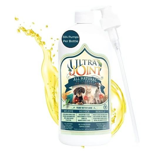 Ultra Joint - Liquid Joint Support Supplement for Dogs with Glucosamine & Chondroitin - Pain Relief from Arthritis & Inflammation (32 oz)