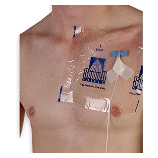 Shower Shield 9" x 9" SS99 PICC Line Cover Moisture Barrier, 2 Week Supply