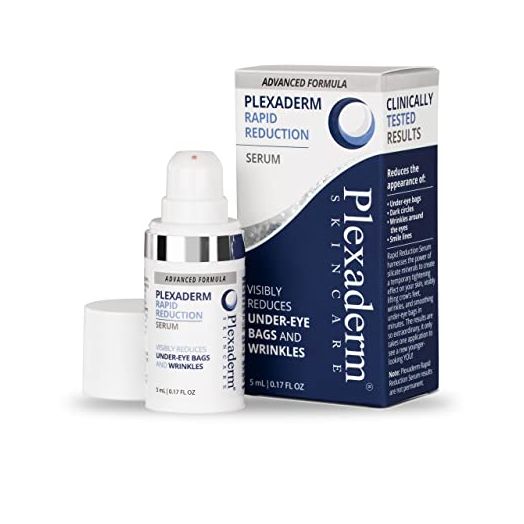 Plexaderm Rapid Reduction Eye Serum - Advanced Formula - Anti Aging Serum Visibly Reduces Under-Eye Bags, Wrinkles, Dark Circles, Fine Lines & Crow's Feet Instantly - Instant Wrinkle Remover for Face