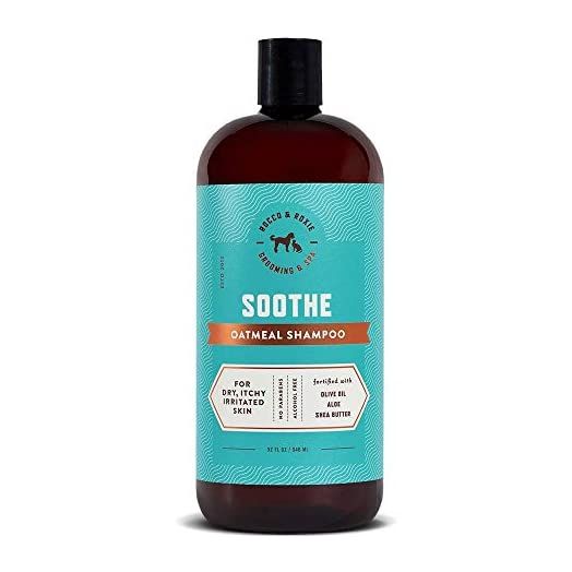Rocco & Roxie Dog Shampoo for All Dogs & Puppies - Soothe Oatmeal Shampoo for Dry Itchy Skin, Calm Hypoallergenic Shampoo for Sensitive Puppy Skin, and Shine Argan Oil Conditioning Shampoo