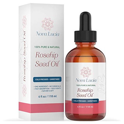 Rosehip Oil Organic Cold Pressed Moisturizer For Face Hair Skin Nails Acne Spot Treatment Stretch Mark Removal Acne Scar Removal Rose Hip Facial Serum Face Oil Hair Oil Face Serum Hair Treatment 4 oz