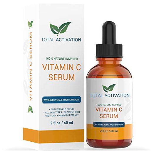 Vitamin C Serum with Hyaluronic Acid & Vitamin E, Anti-Oxidant, Anti Wrinkle, Anti Aging, Skin Nourishment Day and Night Boost Collagen Production Fine Lines Soothing Hydration 2oz