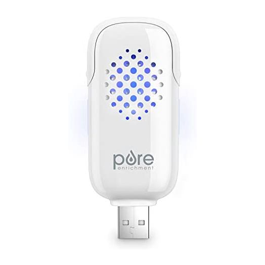 Pure Enrichment PureSpa USB Personal Aroma Diffuser - Portable, BPA-Free Essential Oil Diffuser with 3 Aromatherapy Refill Pads - Ideal for Car, Computer, and Travel