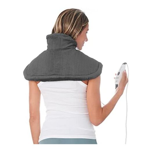 Pure Enrichment PureRelief Neck and Shoulder Heating Pad, 4 Heat Settings