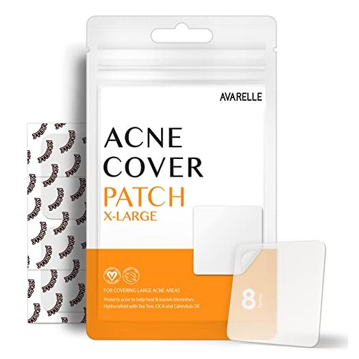 Avarelle Acne Pimple Patch (8 Count) Hydrocolloid Acne Clearing Device Acne Spot Treatment for Blemishes and Zit with Tea Tree Oil, Calendula Oil and Cica Oil for Face, Vegan, Cruelty Free Certified (SQUARE / 8 PATCHES)