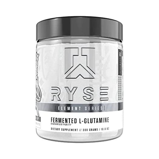 RYSE Element Series Fermented L-Glutamine Amino-Acid | Muscular & Cellular Recovery & Hydration | Gut, Intestinal, & Immune Health | 60 Servings