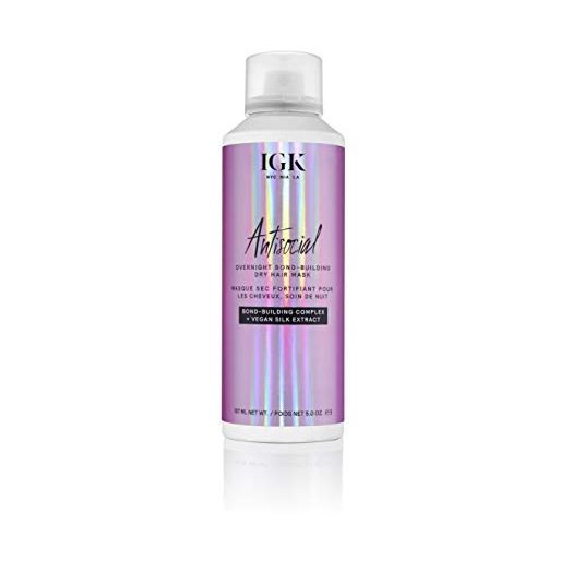 IGK ANTISOCIAL Overnight Bond-Building Dry Hair Mask