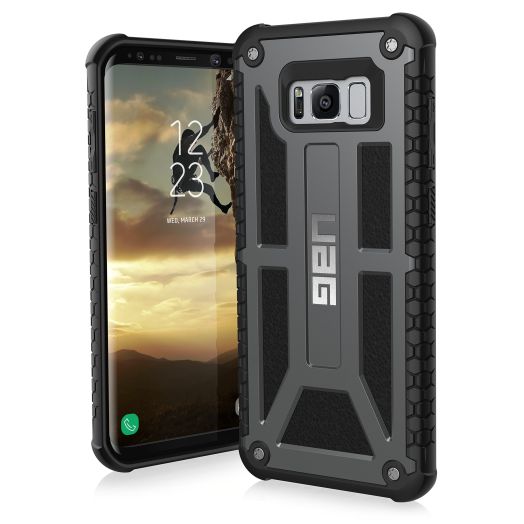 URBAN ARMOR GEAR [UAG Samsung Galaxy S8+ [6.2-inch Screen] Monarch Feather-Light Rugged [Graphite] Military Drop Tested Phone Case