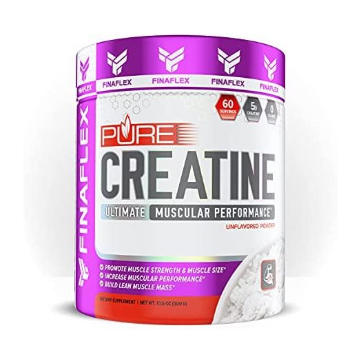 Pure CREATINE Powder Micronized Monohydrate, Build Lean Muscle Mass, Muscular Performance, Increase Size 5g Serving (Optimum Level), 60 SVG