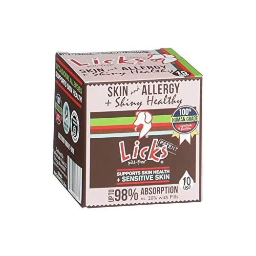 Licks - Skin & Allergy for Dogs - LiquiPaks - 10 Use