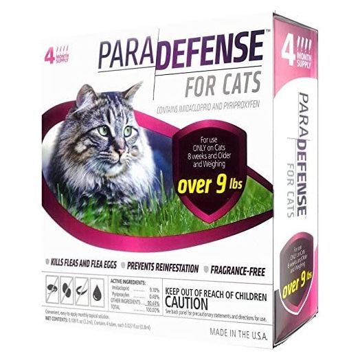 Para Defense 10+ lb Cat Pet Flea Control Supply, Large
