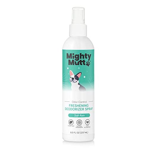 Mighty Mutt Natural Deodorizing Dog Spray | Odor Control and Freshening | Dog Spray for Smelly Dogs | Hypoallergenic, Calming and Moisturizing | 8oz