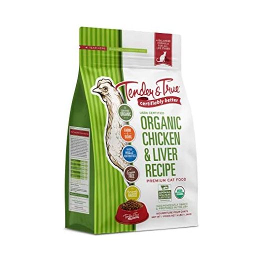 Tender & True Pet Nutrition Organic Chicken & Liver Recipe Dry Cat Food