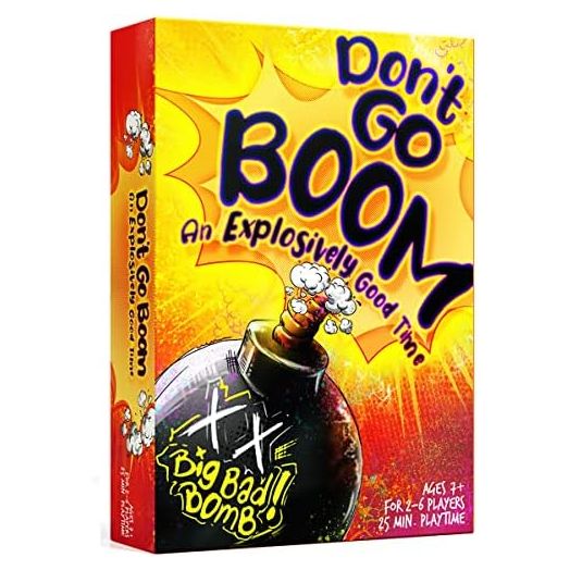 Don’t Go Boom Card Game - Family Card Games Gifts - Stocking Stuffer Ideas - Card Games for Kids for Game Night - Fun Childrens Games - (2 - 6 Players) Ages 7+