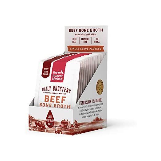 The Honest Kitchen Daily Boosts: Instant Bone Broth Liquid Treat with Turmeric for Dogs