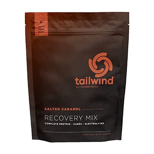 Tailwind Nutrition Rebuild Recovery Drink Mix, Complete Protein with Electrolytes and Carbohydrates, Free of Gluten, Soy, and Dairy, Vegan, 15 Servings, Salted Caramel