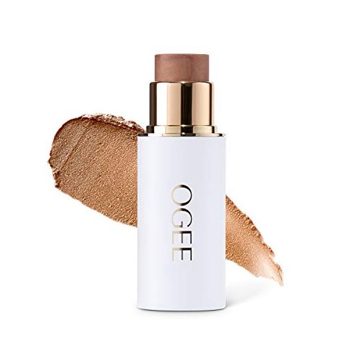 Ogee Sculpted Face Stick (AMBER - SUN KISSED BRONZE) Certified Organic Multi-Use Bronzer or Highlighter Glow Makeup Stick