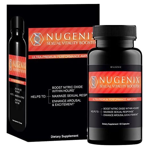 Nugenix Sexual Vitality Booster - Ultra Premium Performance Amplifier for Men - Nitric Oxide Supplement, 63 Capsules