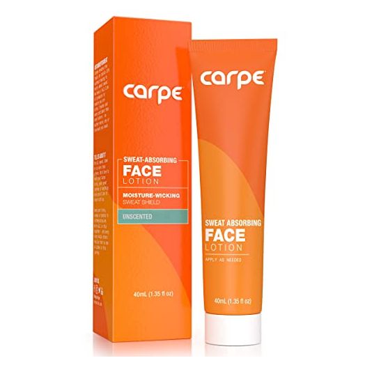 Carpe Sweat Absorbing Face - Helps Keep Your Face, Forehead, and Scalp Dry - Sweat Absorbing Gelled Lotion - Plus Oily Face Control - With Silica Microspheres and Jojoba Esters