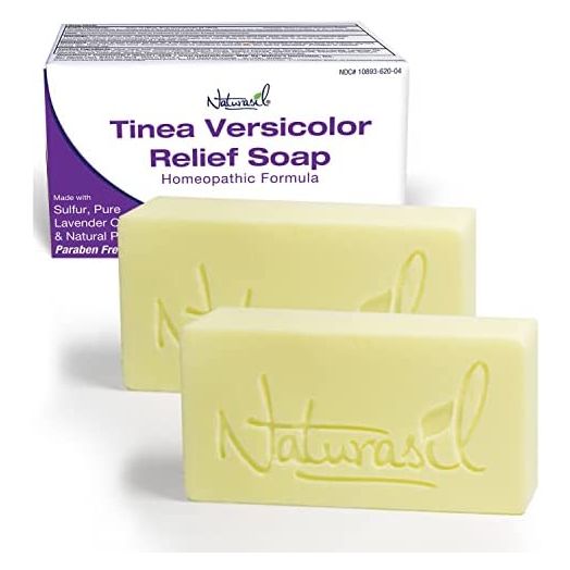 Naturasil Natural Treatment Tinea Versicolor 10% Sulfur Soap, 4 Ounce Bar (2 Pack)