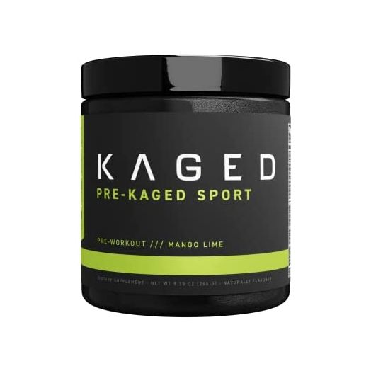 Pre Workout Powder; Kaged Muscle Pre-Kaged Sport Pre Workout For Men And Women, Increase Energy, Focus, Hydration, and Endurance, Organic Caffeine, Plant Based Citrulline, Mango Lime