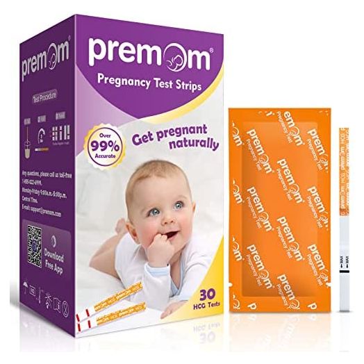 Premom Pregnancy Test Strips, Individually Wrapped (30 Pack)