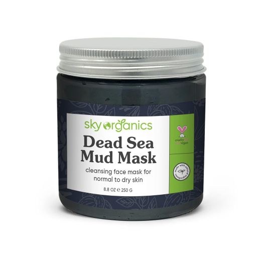 Sky Organics Dead Sea Mud Mask for Face to Detoxify, Cleanse & Soothe, 8 fl oz
