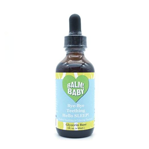 Balm! Baby Bye-Bye Teething Hello Sleep! 100% Natural Teething Relief Tincture (Single, Sweet Glycerin)